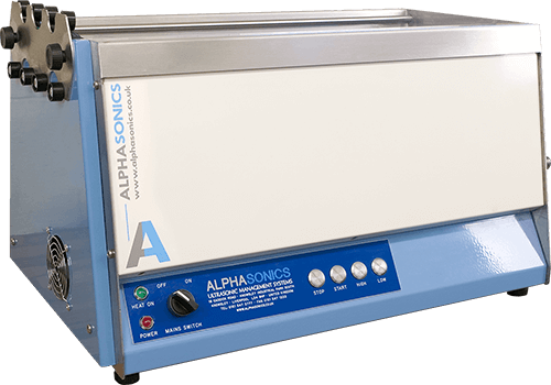 Image of the Alphansonic Melanie Standing anilox cleaning system 5 Tank Lengths Available: 23.6", 27.9", 35.4", 47.2" and 54.3"